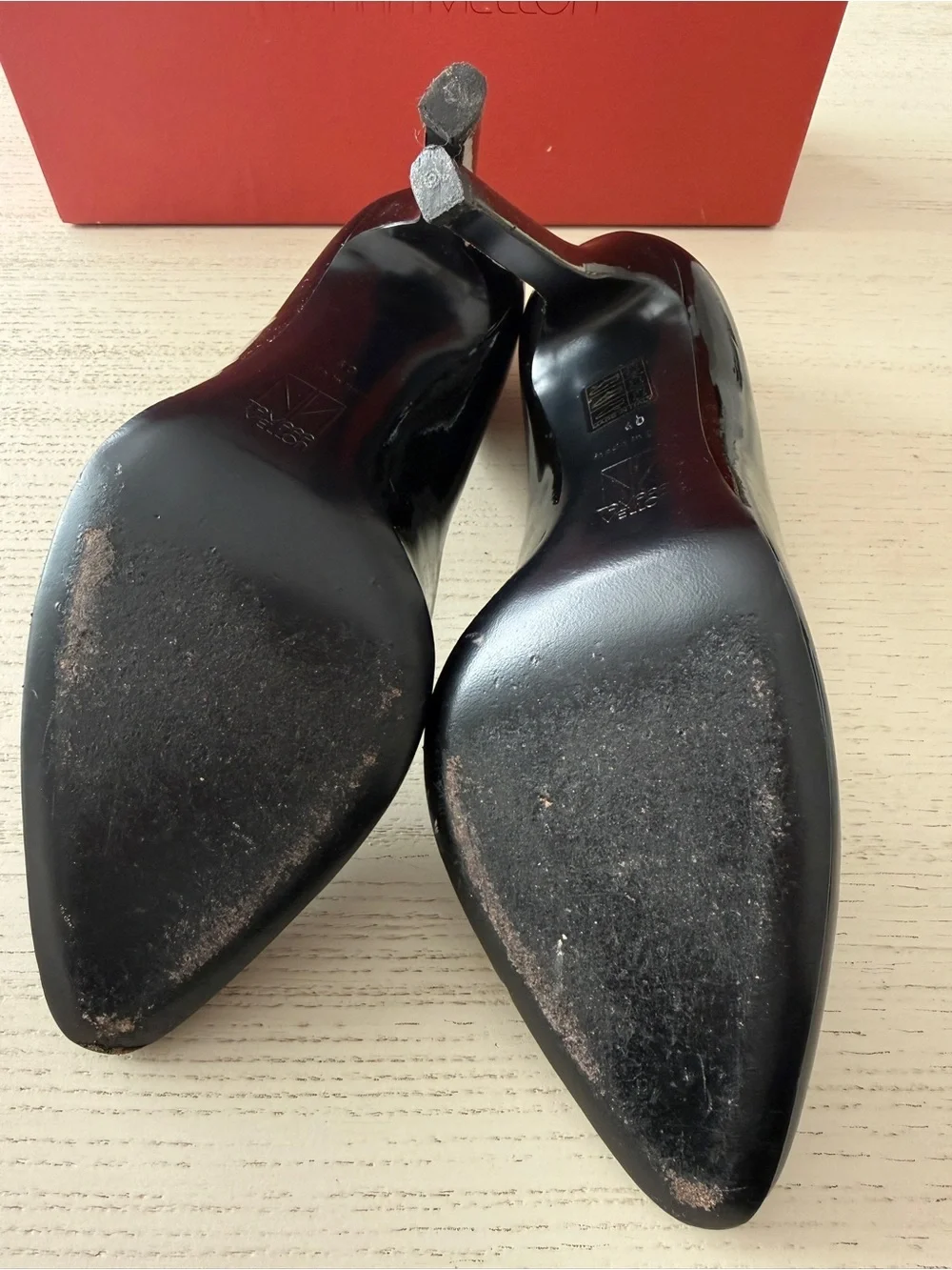 Tamara Mellon Black Patent Leather Pointed Stiletto Pumps